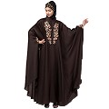 Designer Irani Kaftan with embroidery work- Coffee Brown